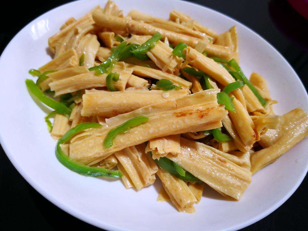 腐竹炒青椒