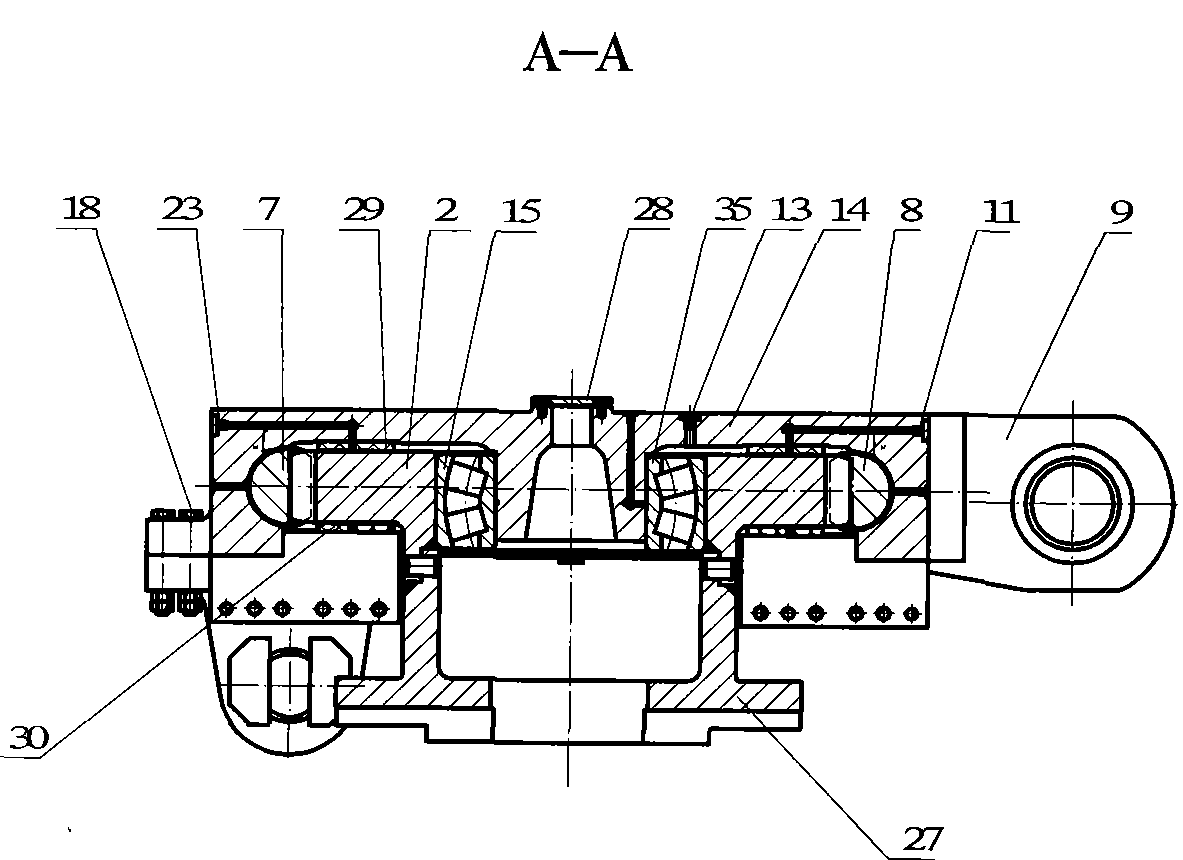 一种采煤掘进机的齿轮齿条式回转装置