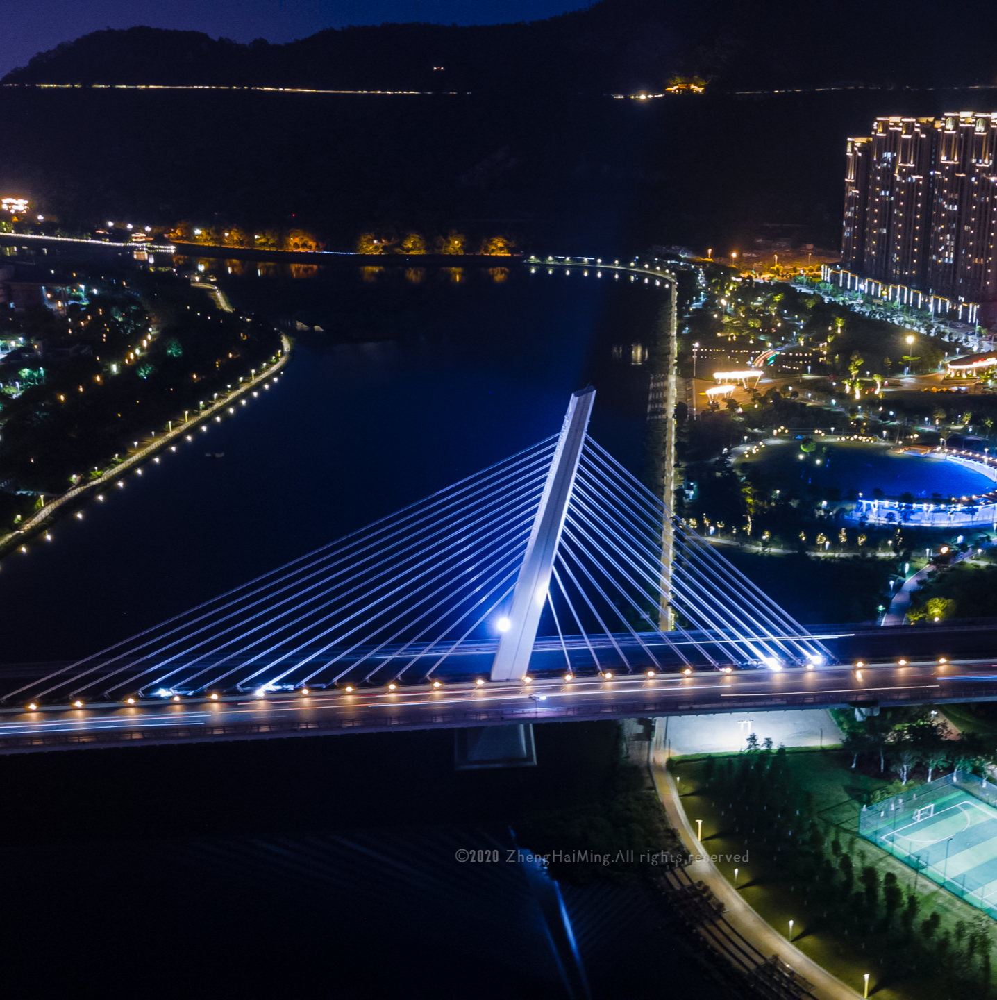 横跨福清龙江两岸的第二座大桥