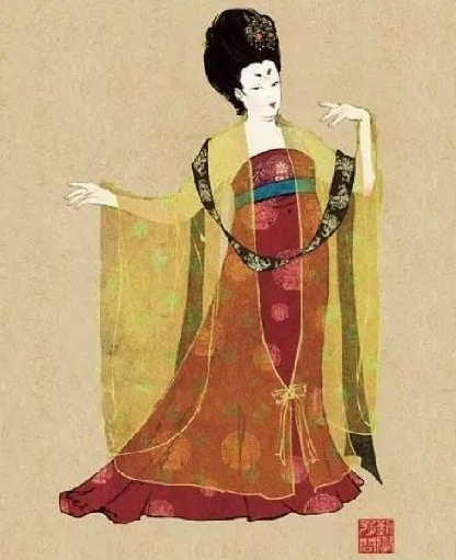 《宫乐图》中唐代女子的披帛到底是什么用？_百科TA说