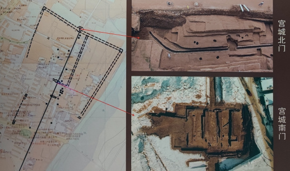 龙城宫城南门与北门
