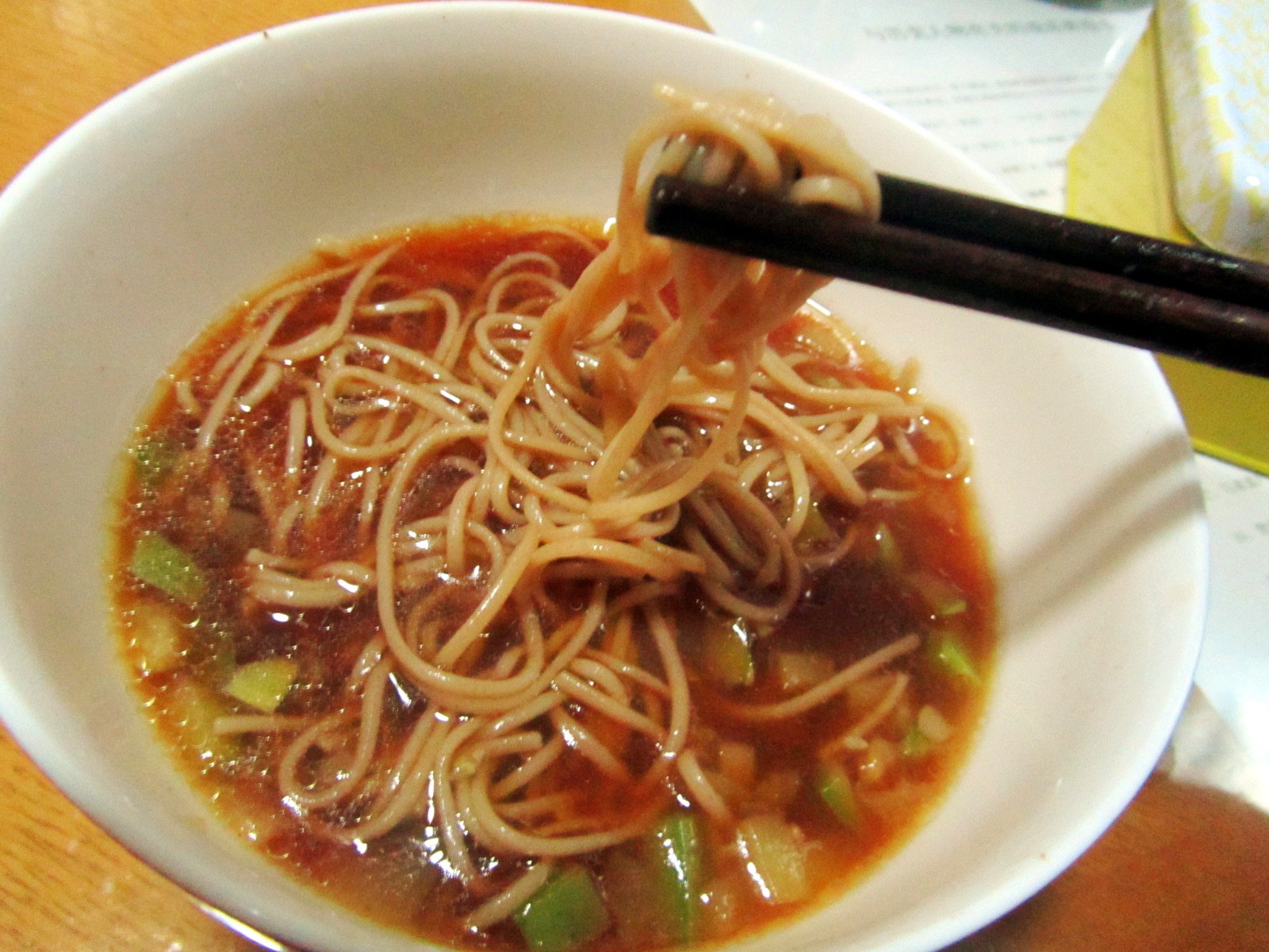 葱油清汤河捞面