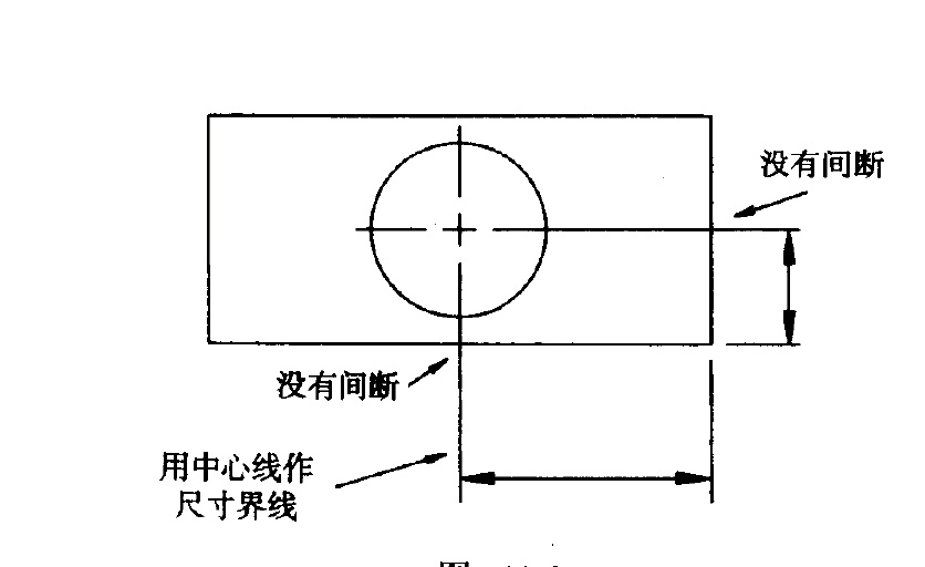 工程制图的尺寸标注中,为限定尺寸的范围,需要在图样中画出尺寸界线.