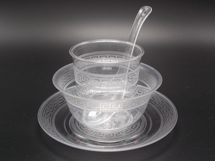 水晶一次性餐具