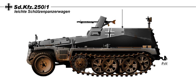kfz.250半履带轻型装甲车族