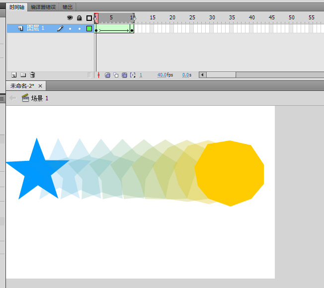  p>形状补间在flash动画制作中占有很高的地位,通常的动画效果是从一
