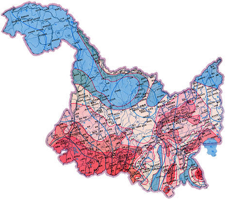 构造地貌格局