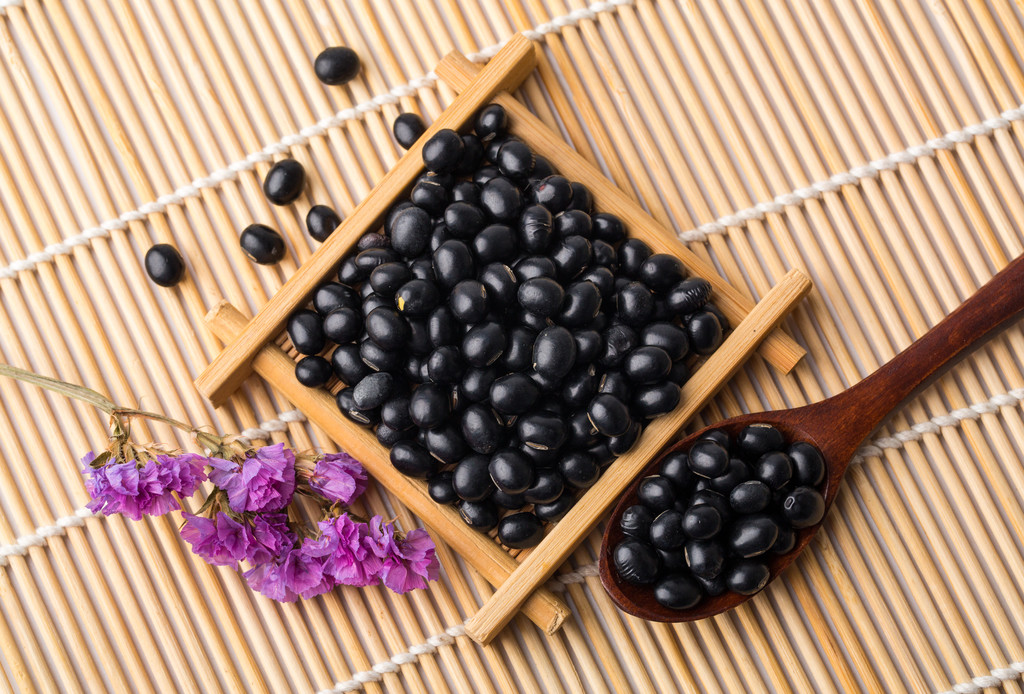  p>黑豆(学名: i>glycine max /i>(l.)merr.