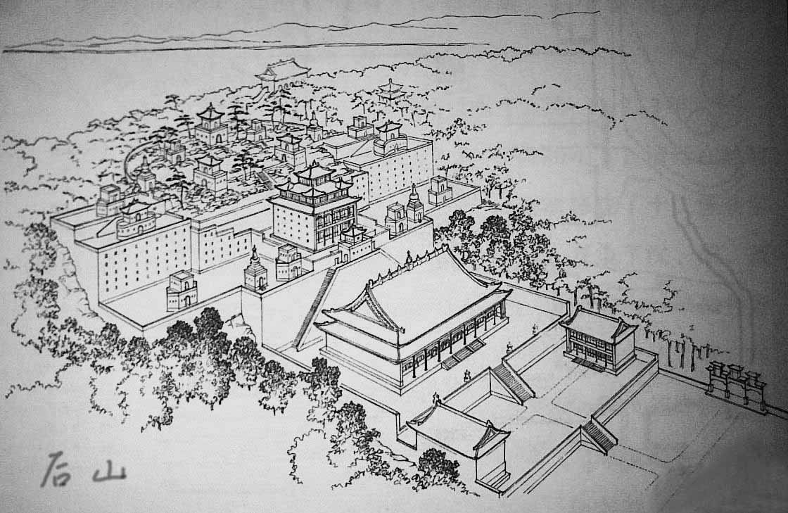 乾隆时清漪园前山的主体建筑群是大报恩延寿寺(现在的颐和园排云殿