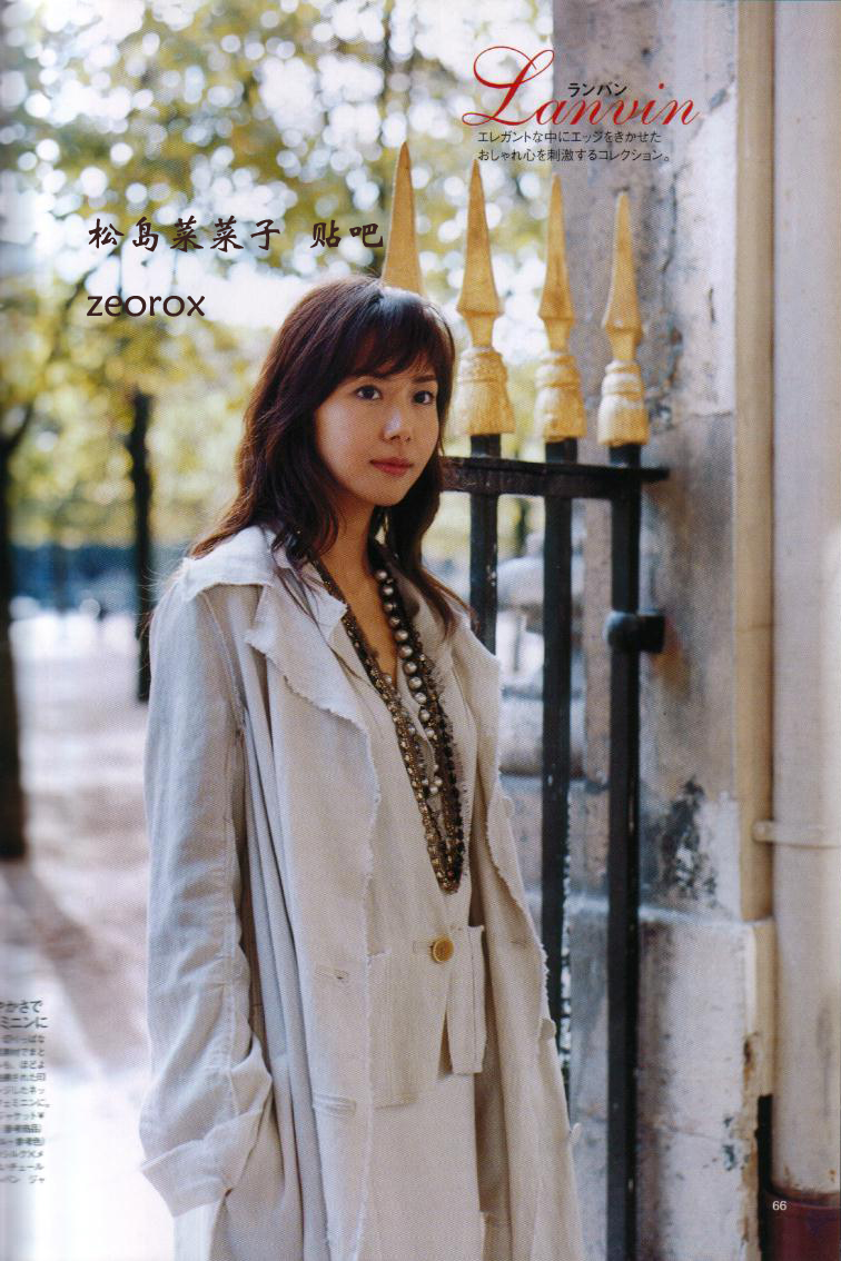  p>松岛菜菜子 i>(matsushima nanako) /i>,本名野口奈奈子,1973年10