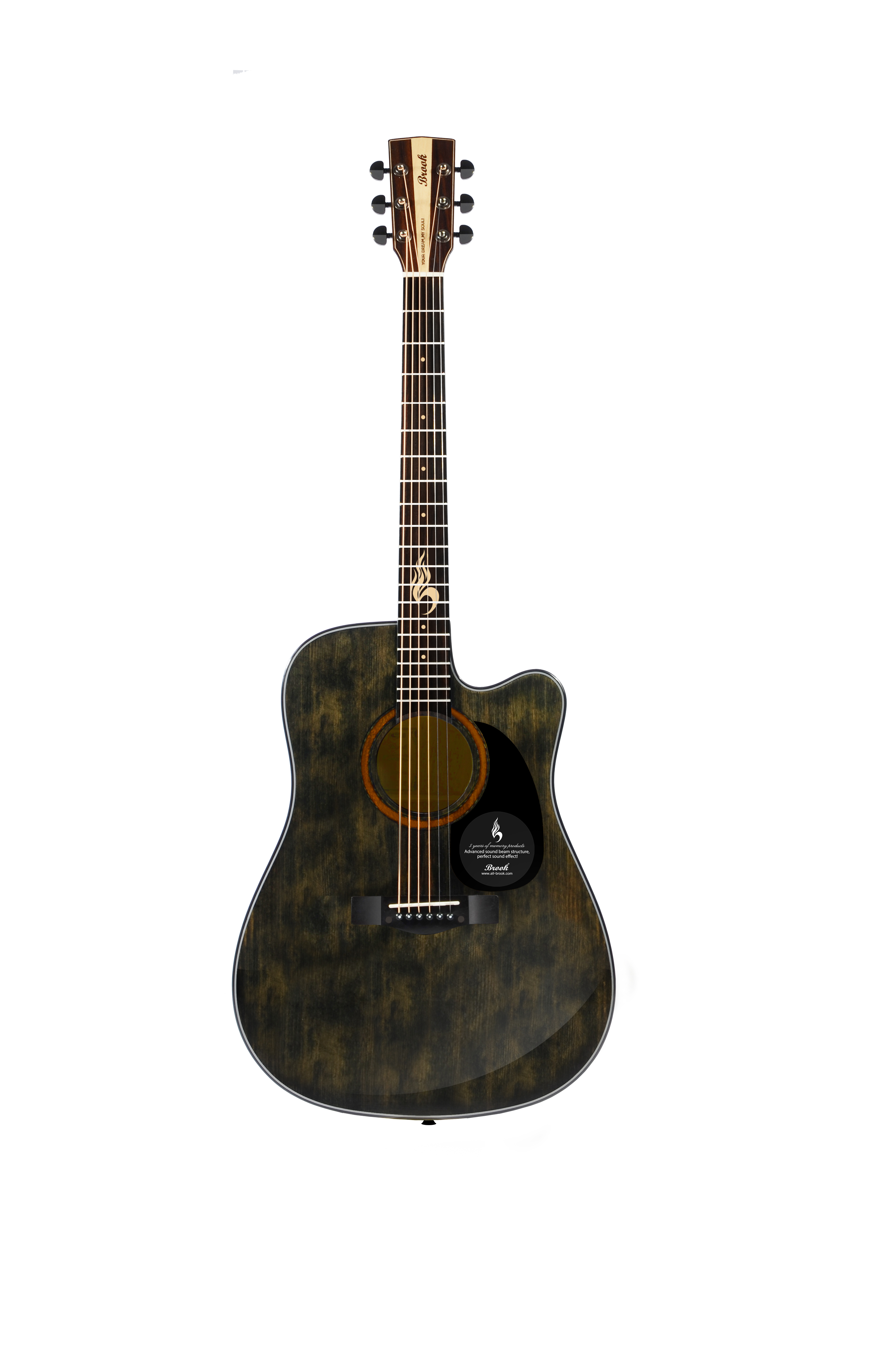  p>民谣吉他(steel-string acoustic guitar,即原声钢弦吉他之意),是