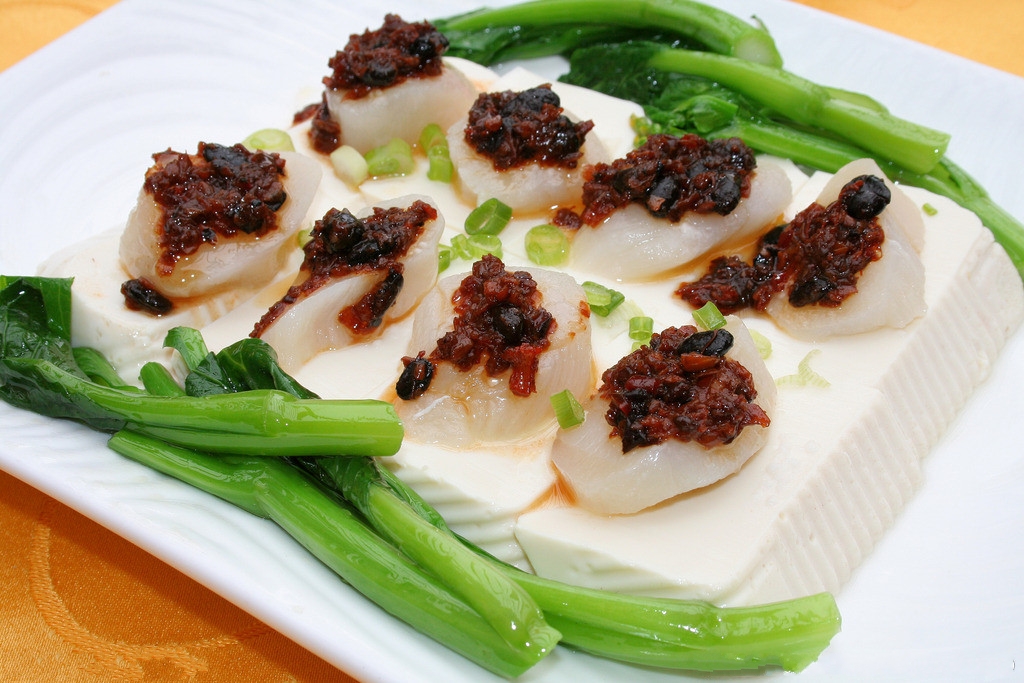 豉汁豆腐蒸带子