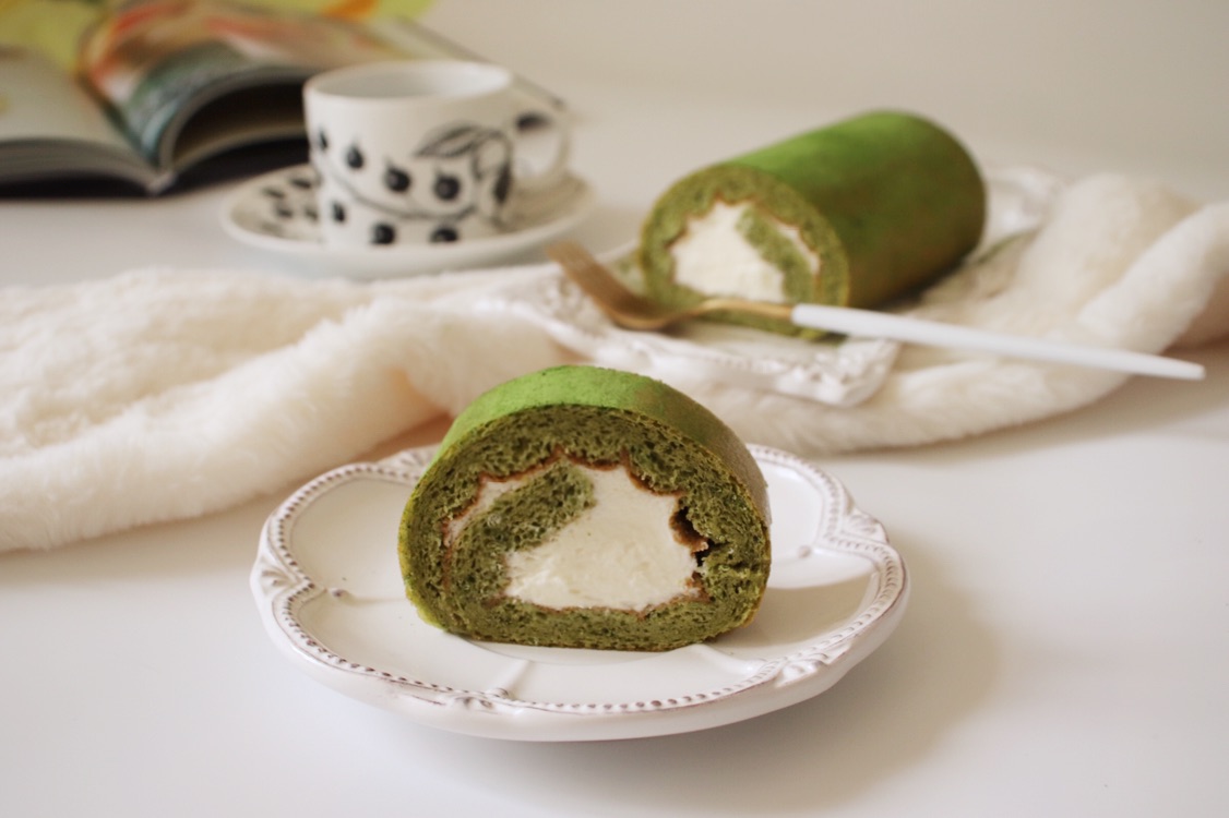 抹茶奶油蛋糕卷