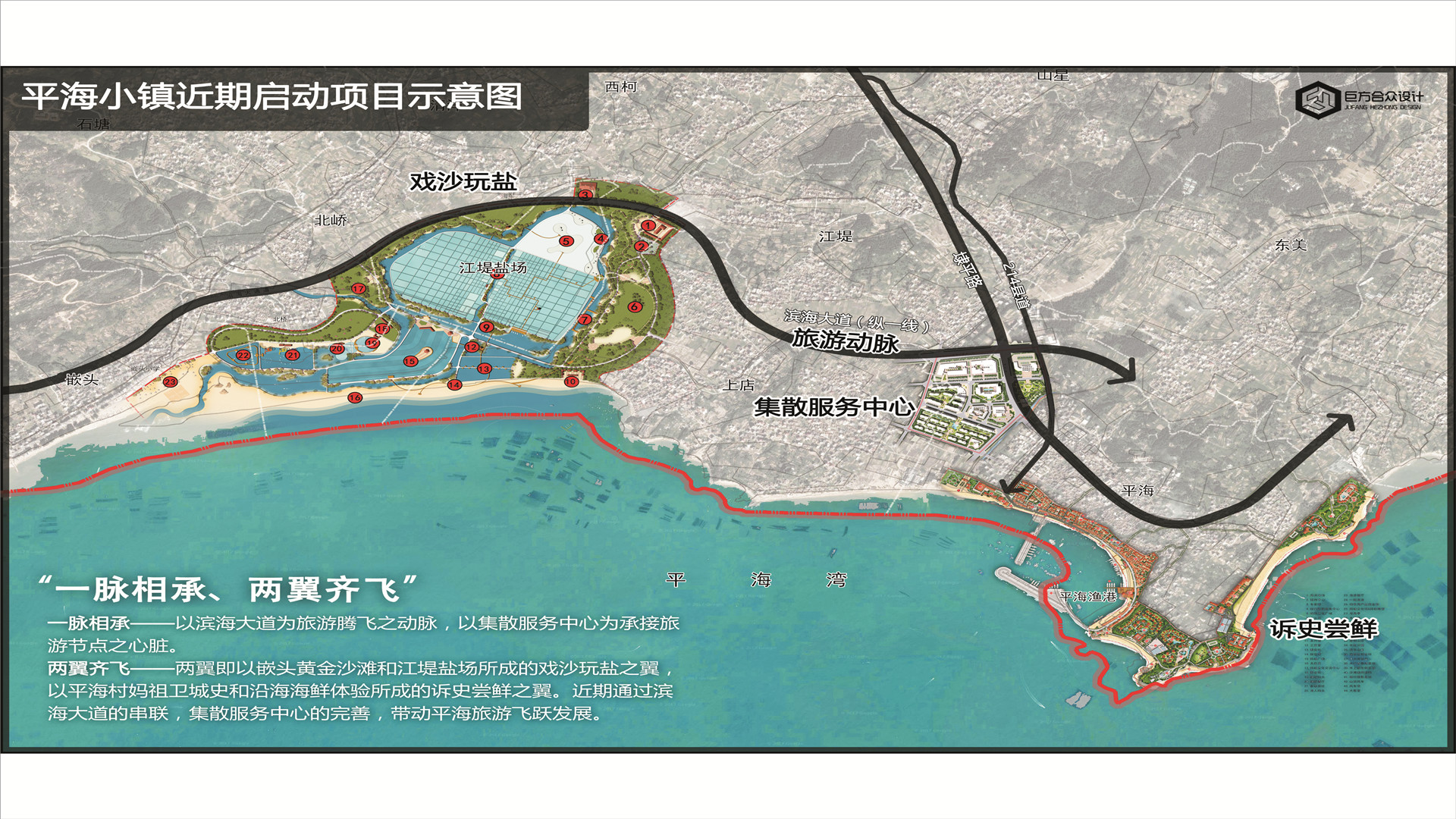 位于莆田三大湾平海湾突出部,东南