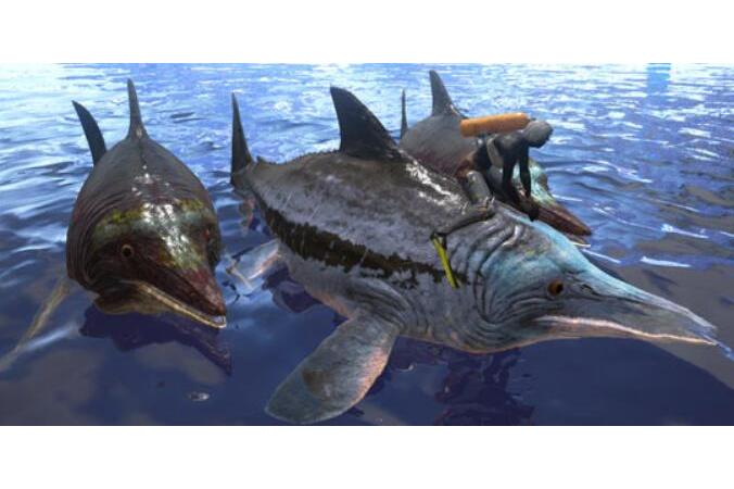 鱼龙是手游《 a target="_blank" href="/item/方舟:生存进化