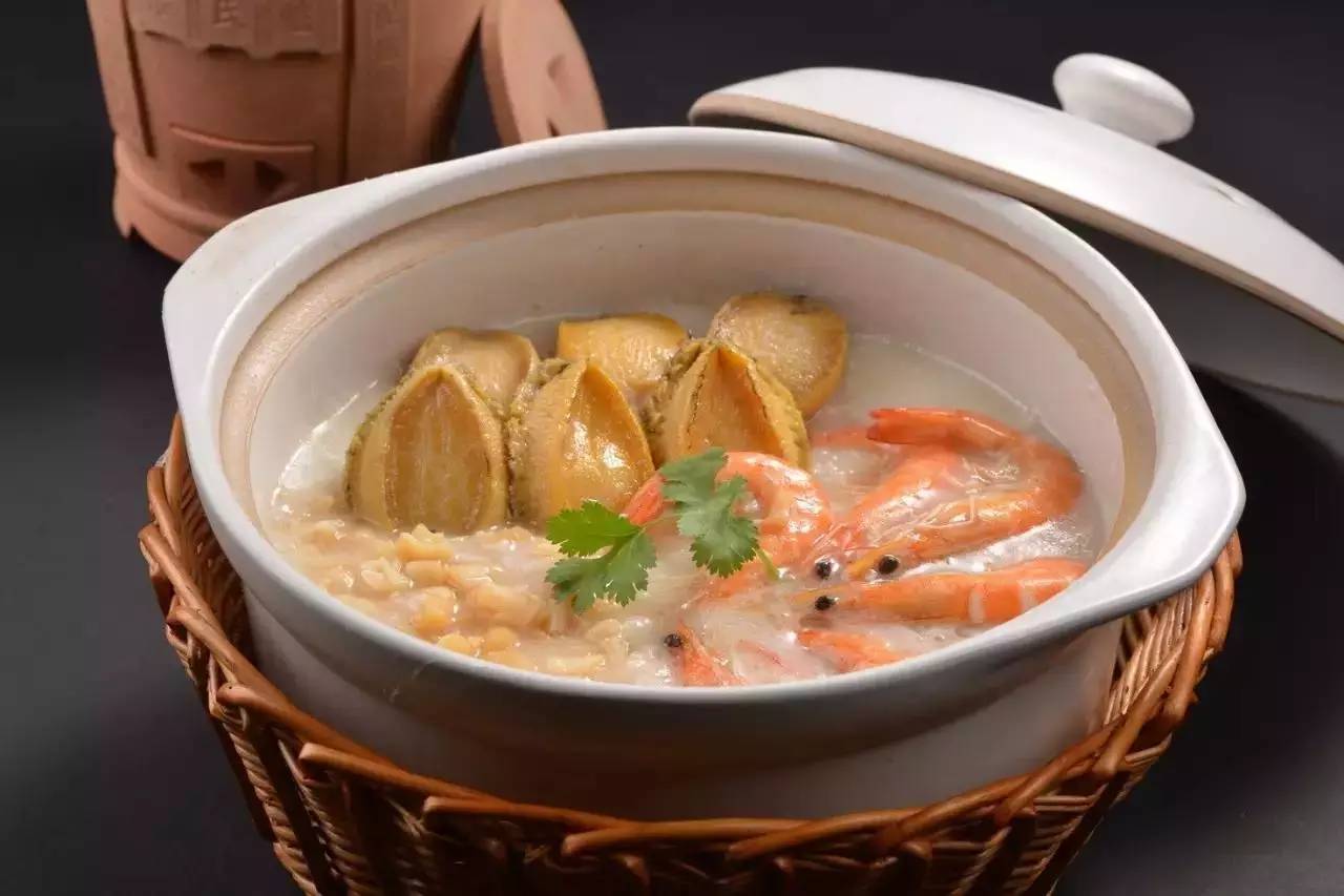 鲜虾鲍鱼粥