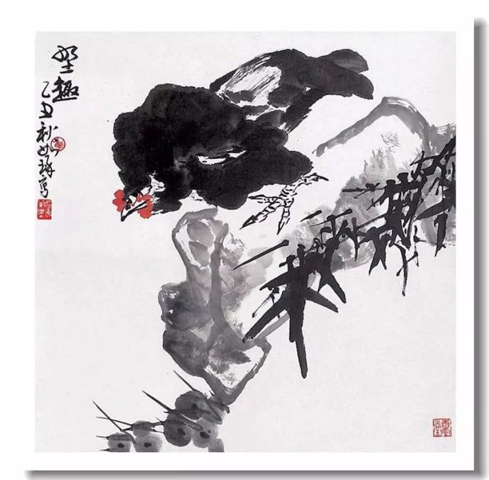 中国の著名な画家書道家崔如琢花鳥絵画作品　29x30cm 中国の著名な画家書道家崔如琢花鳥絵画作品 29x30cmの通販 by