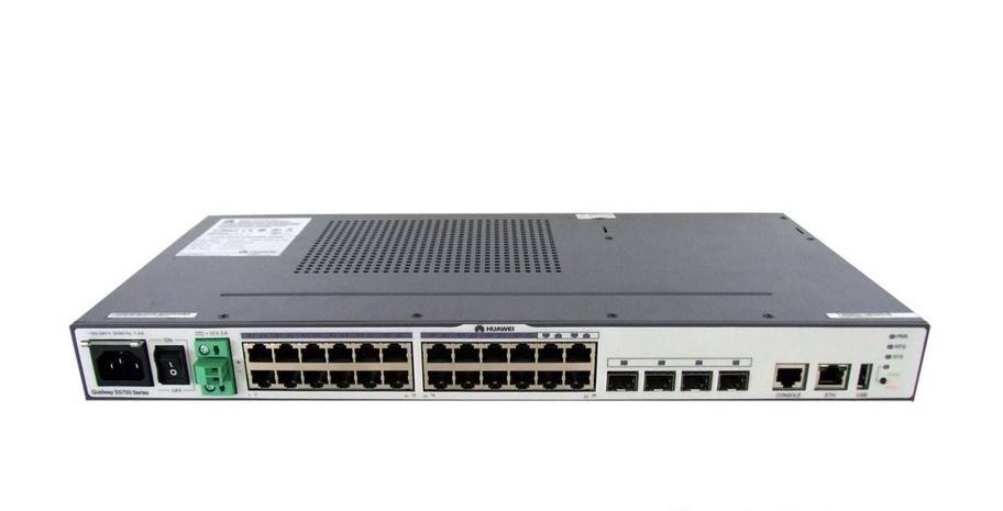  p>华为s5700-28c-si是一款应用层级为三层的电脑交换机. /p>