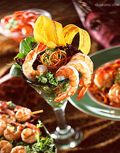  p data-id="gnwvxe4o5i">鸡尾虾,外文名shrimp cocktail, a target="
