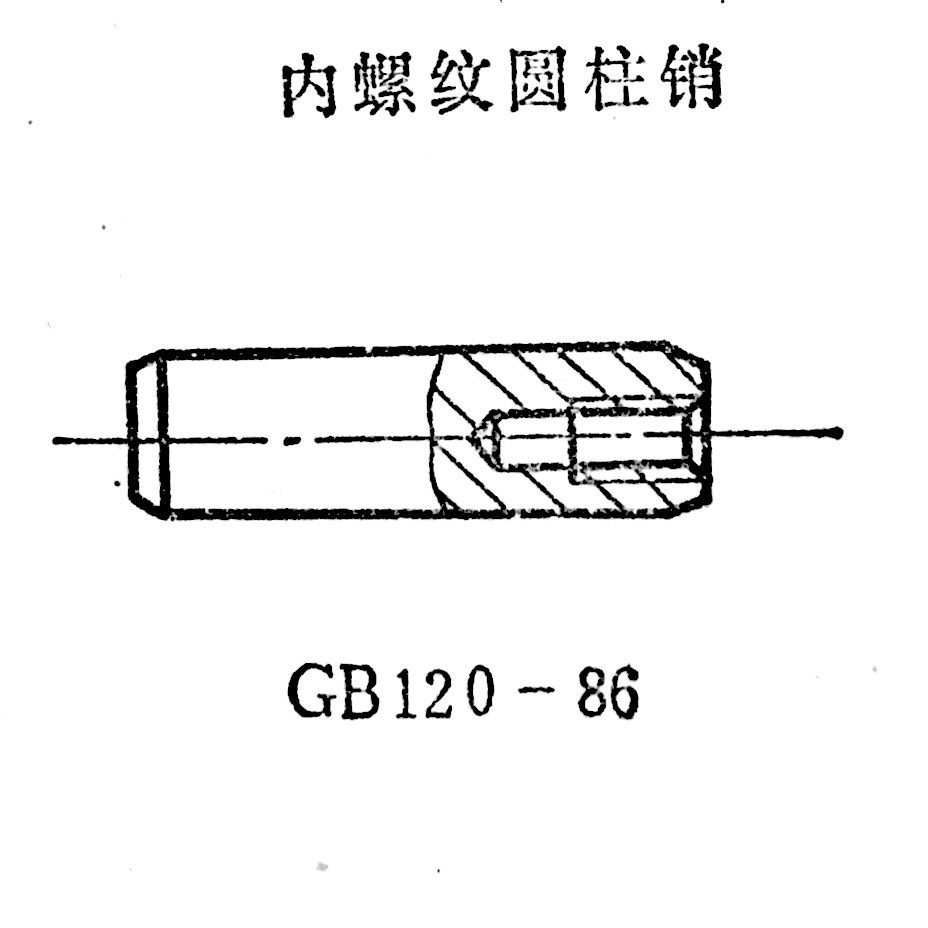  /p> p>圆柱销靠过盈固定在孔中,用以固定零件,传递动力,或作 a