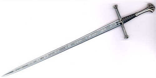  p>纳西尔圣剑(narsil),又名伊兰迪尔之剑,安都瑞尔 (anduril),是 a