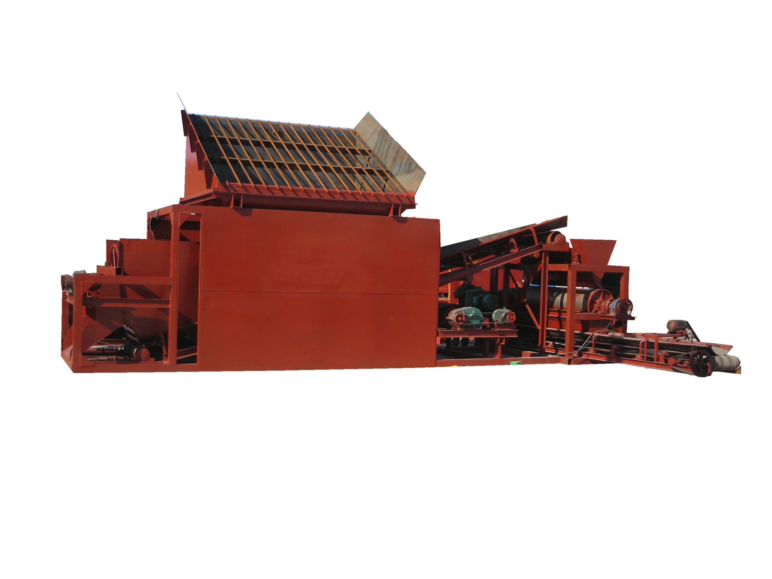  p>永磁铁矿石干选机是一种高效矿石分选设备,具有磁场强度高,磁系