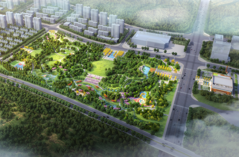 新密产业新城位于新密市袁庄乡,米村镇境内,总体发展规划为"西产东城"