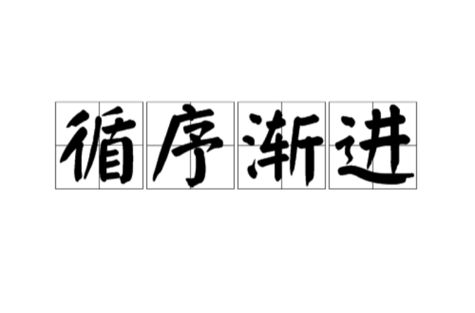 p>循序渐进是一个汉语成语,读音是xún xù jiàn jìn,意思是按一定