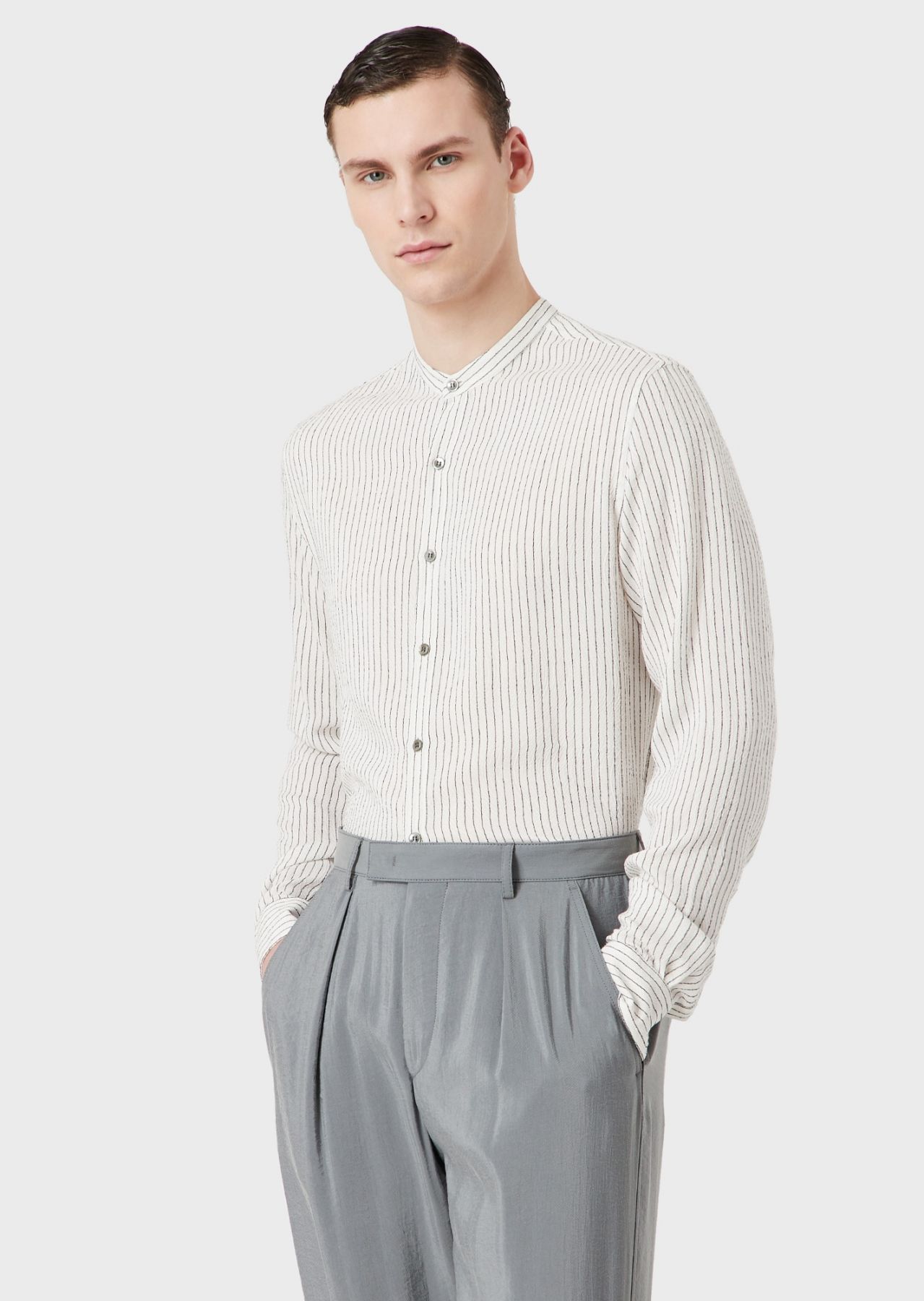 常规版型条纹衬衫