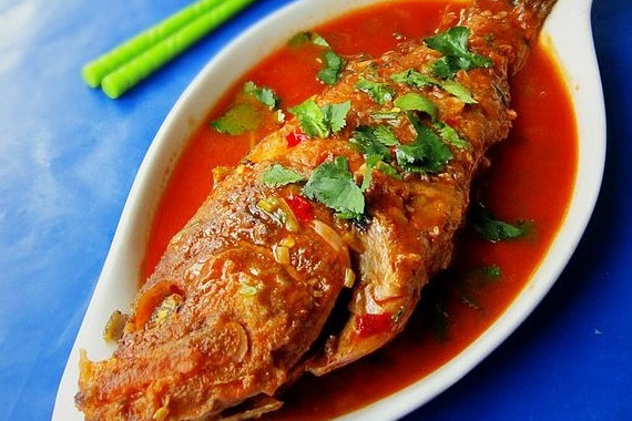  p>红东星石斑鱼是以红东星斑鱼,河虾仁为主料的一道美食 /p>