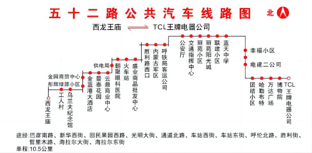 呼和浩特公交52路