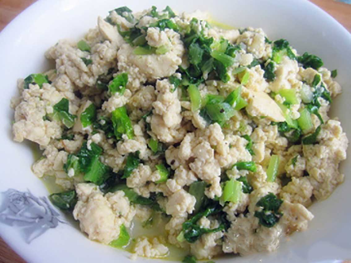 小白菜菜豆腐