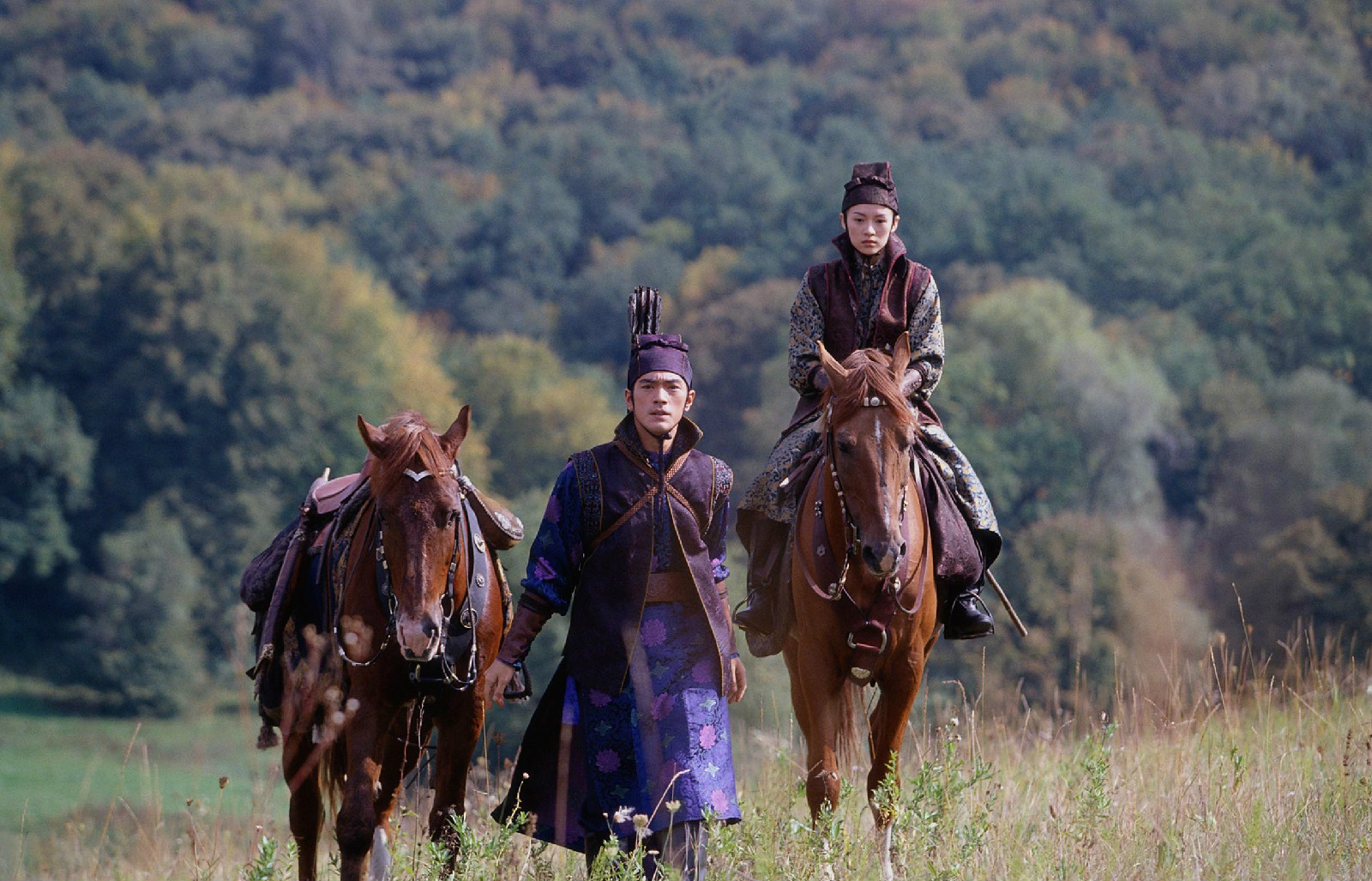  p>《十面埋伏》是北京新画面影业公司于2004年出品的一部武侠电影,由