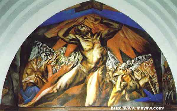 1904—1914年学习建筑及绘画,受版画家波萨达(jos guadalupe posada