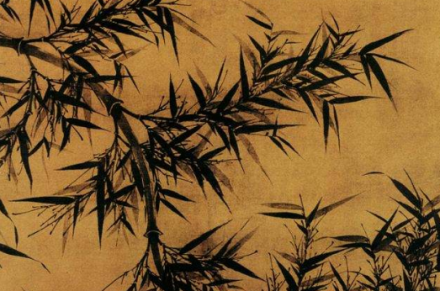 墨竹图（北宋文同创作绢本墨笔画）_百度百科