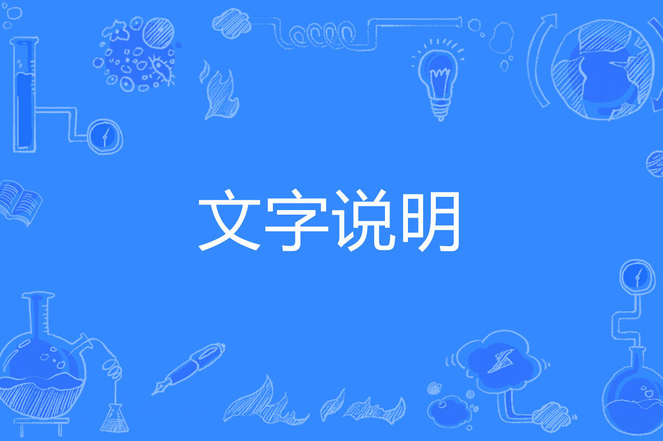 文字说明
