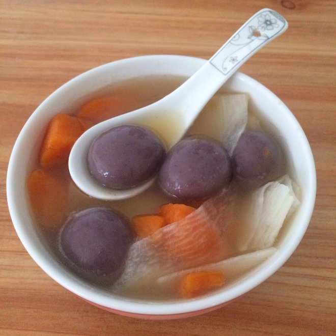 p>番薯汤圆糖水,是由番薯,汤圆制作的美食. /p>