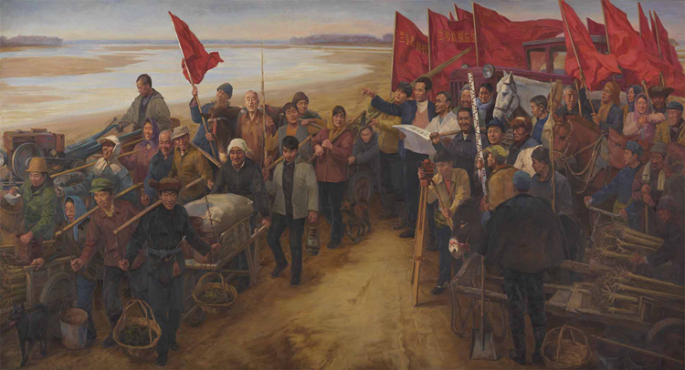 《焦裕禄》是宋克创作油画作品.