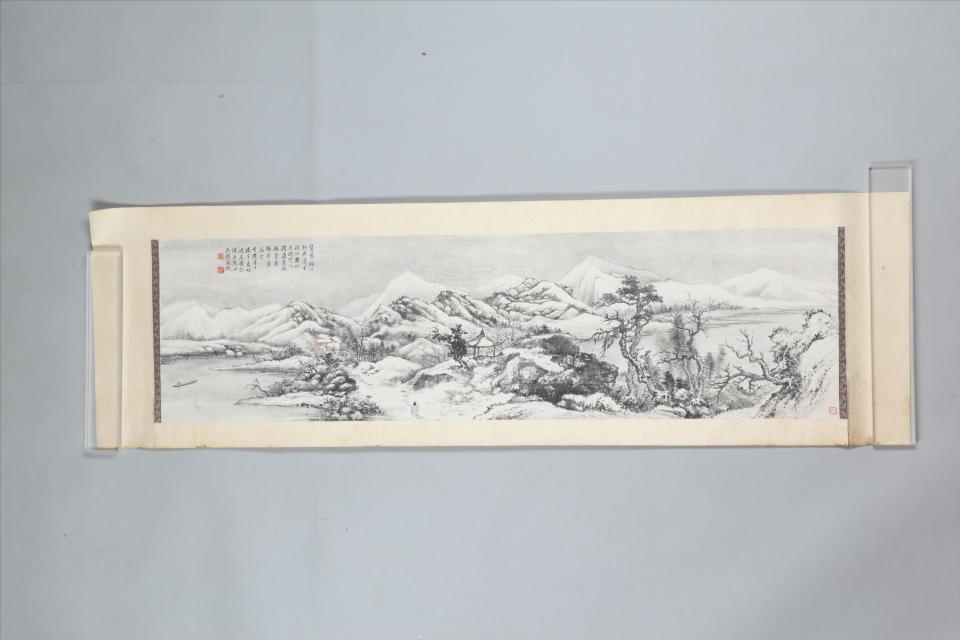 民国楼辛壶山水横幅