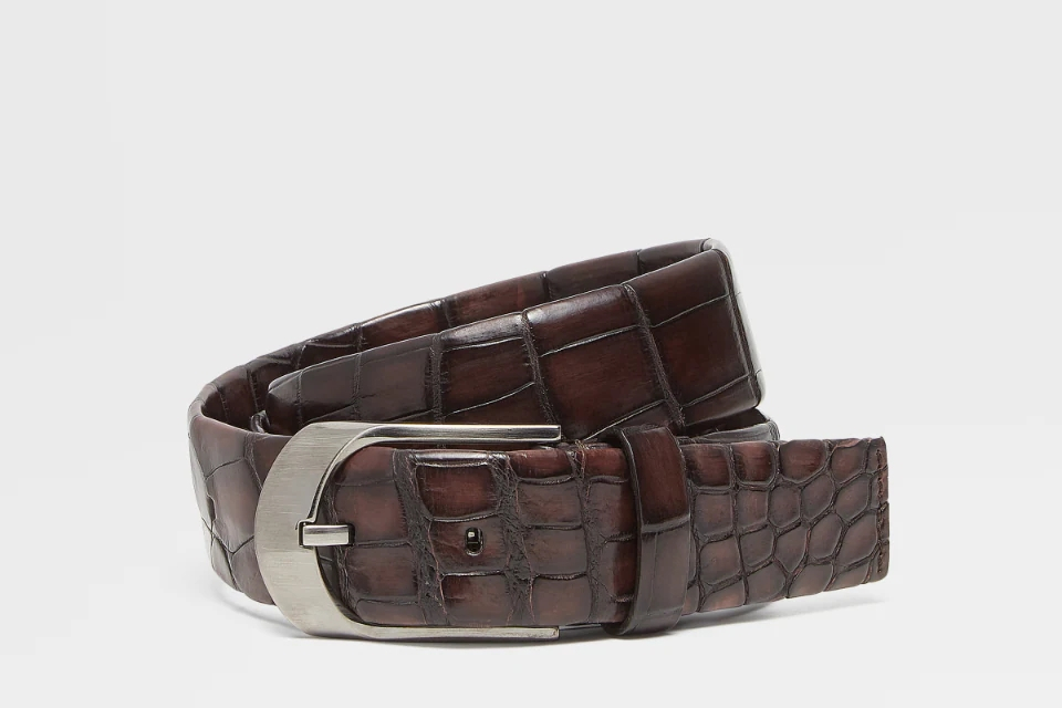 鳄鱼皮腰带