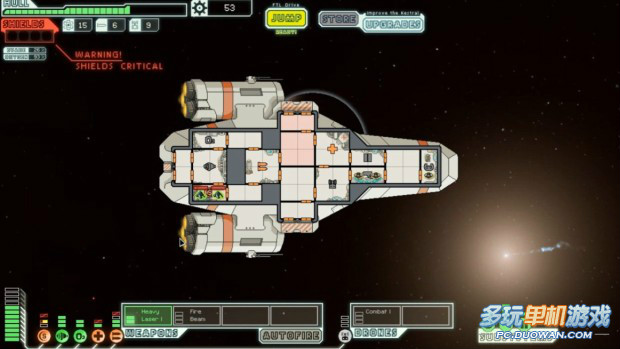  p>《超越光速》是子集游戏开发的一款太空船模拟roguelike-like游戏.