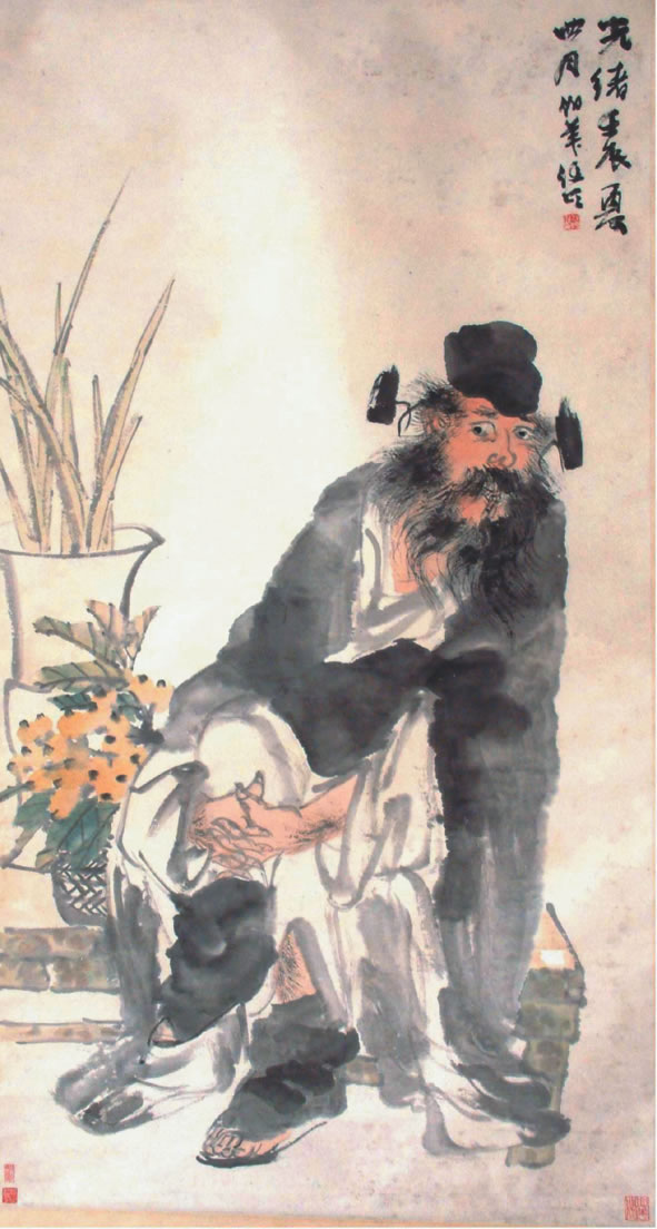 明陈洪绶钟馗图轴