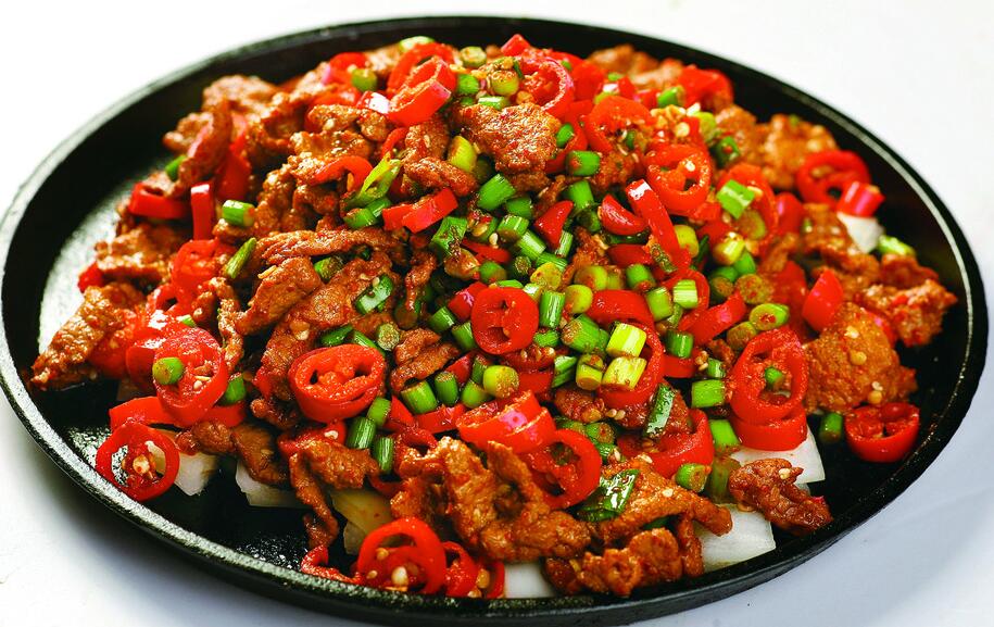 铁板孜然牛肉