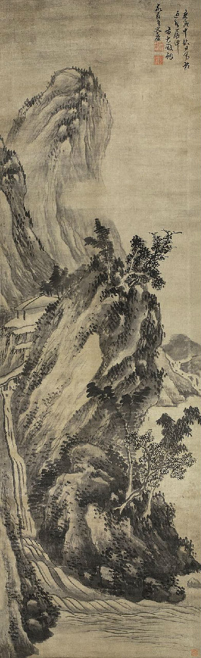 清王时敏山水轴