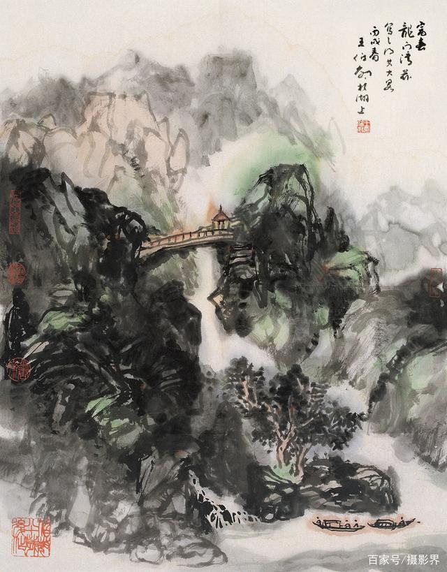 津门网」王伯敏画山水竹石：笔墨拙朴，挥写自然_百科TA说