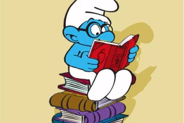 中的角色,聪聪人如其名,是蓝精灵中的小学者