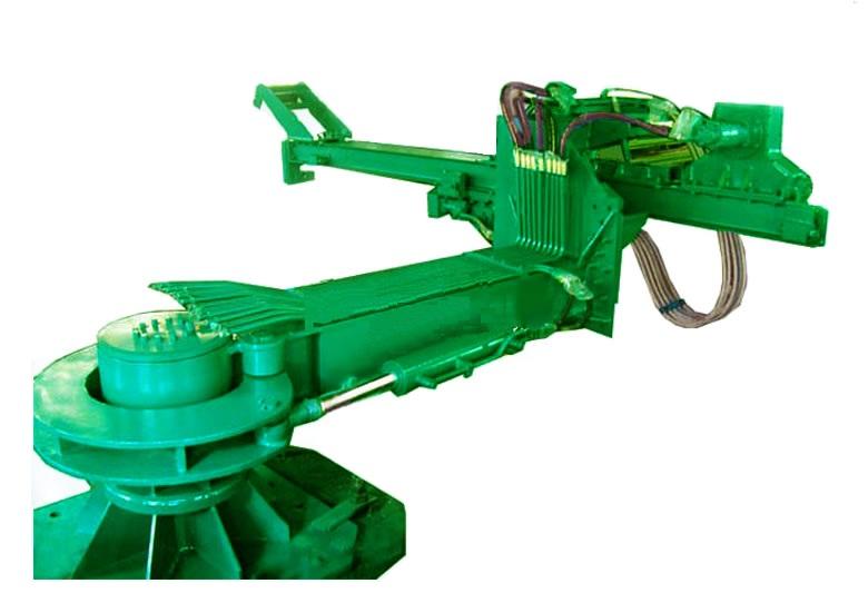  p>电动开铁口机,是炼铁厂的一种常用设备,其功能是用来打开高炉铁口