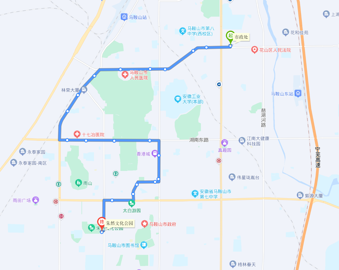 马鞍山公交2路