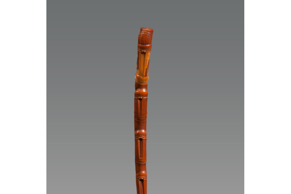 金西厓留青阳文临金城画菌菇图竹杖