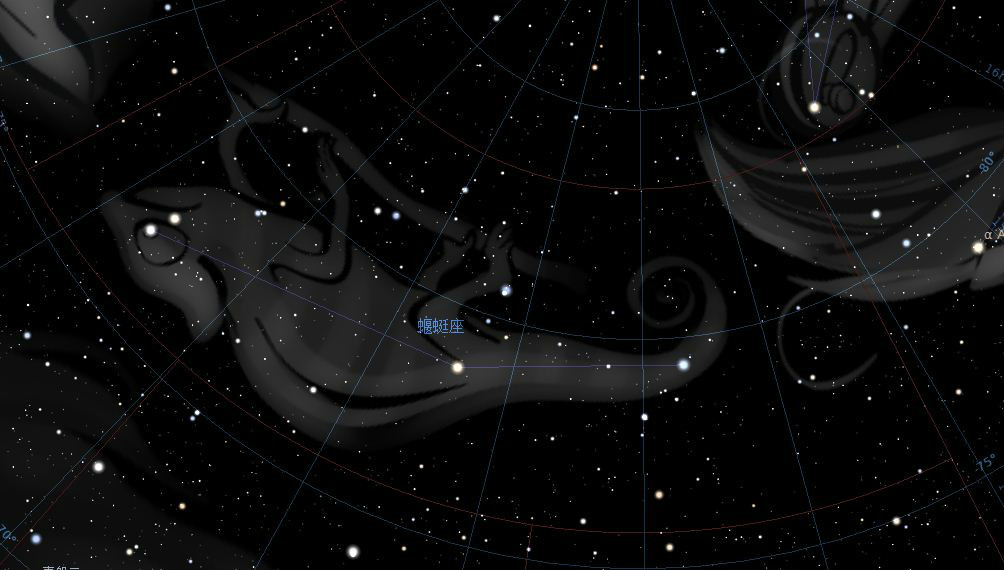  p>蝘蜓座是 a href="#" data-lemmaid="8816175">南天极 /a>附近一个